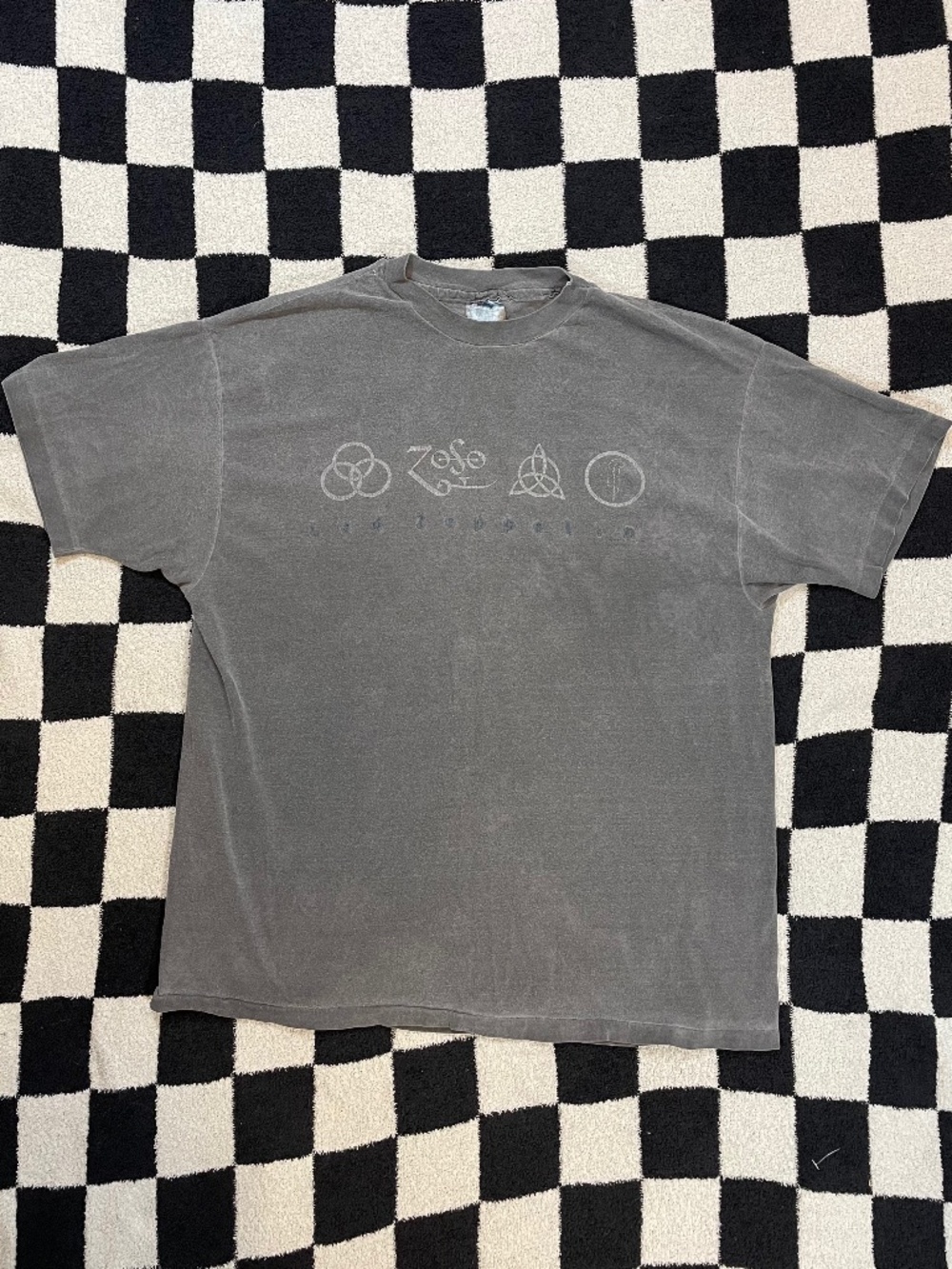vintage 90's led zeppelin single stitch shirt hanes beefy size xl